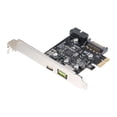 thumbnail image 4 of Tarjeta de expansion PCI-e a USB3.1 Tipo-C Tarjeta de expansión PCI-E a USB Carga rápida con tarjeta adaptadora frontal de 19 pines GEN1 5G PCI-express Abanopi  Tarjeta de expansion, 4 of 6
