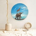 thumbnail image 5 of Wukai Elephant Giraffe Print Decorative Plate for Display,Bone China Decorative Plate, Ceramic Dinner Plate with Stand, Vertical Ceramic Plate-7in, 5 of 6