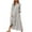 Gray, variant on BangWanChi Womens Fall Dresses 2024 Fashion Women's Dresses Casual Long Sleeve Color V Neck Long Dress