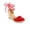 Red, variant on Andrea Women's Wedge Espadrille Sandals with Ankle and Calf Strap 88318