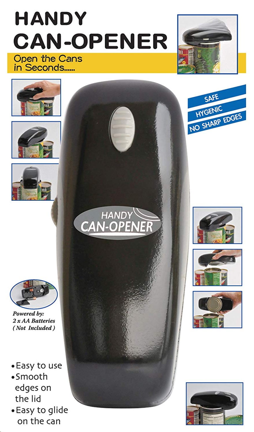 Handy Can Opener Details about   Open Box Automatic One Touch Electric Can Opener 