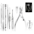 thumbnail image 1 of Kit de herramientas para uñas encarnadas (9 piezas) Juego profesional de cortaúñas para uñas encarnadas y gruesas Kit de uñas encarnadas de acero inoxidable Herramienta de manicura y pedicura de grado, 1 of 5
