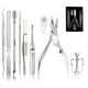 thumbnail image 1 of Kit de herramientas para uñas encarnadas (9 piezas) Juego profesional de cortaúñas para uñas encarnadas y gruesas Kit de uñas encarnadas de acero inoxidable Herramienta de manicura y pedicura de grado, 1 of 5