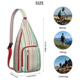 thumbnail image 2 of Abstract Art Sling Backpack - Modern Gallery Style Print Crossbody Bag, Fashionable for Work & School, 2 of 4