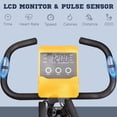 thumbnail image 3 of Soozier 3-in-1 Folding Exercise Bike - Yellow, 8 Resistance Levels, 3 of 7