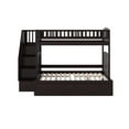 thumbnail image 2 of AFI Westbrook Staircase Bunk Twin over Full with Twin Size Urban Trundle Bed, Espresso, 2 of 9