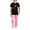 thumbnail image 4 of CafePress - Mad Puss No Bkgrnd Pajamas - Women's Short Sleeve Print T-Shirt and Pants Dark Cotton Pajama Set, 4 of 7