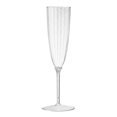 thumbnail image 6 of Posh Setting [8 Pack - 6 oz.] Plastic Champagne Flutes Silver Glitter Disposable Champagne Toasting Glasses Fancy Stemmed Cups for Parties, Weddings, and Dining Durable Reusable, 6 of 6