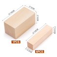 thumbnail image 2 of Bloques de Madera SOKOSEY para Tallado en Tilo 7 Piezas 10x2.5x2.5 cm, 2 of 7