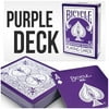Purple Playing Cards Bicycle Deck