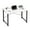 White, variant on Casabay 31 Inch Computer Desk Home Office Desk with X-Shaped Metal Frame, Waterproof Writing Table with Simple Style for Small Space, White
