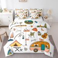 thumbnail image 1 of YST Camper Accessories Bedding Set, Rustic Decor, 7-Piece, Twin, Happy Camping, Polyester, 1 of 5