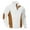 32#White, variant on Mens Henley Neck Corduroy Sweatshirt Long Sleeve Button Pullover for Men Casual Warm Fall Shirt with Elbow Patches Black XL