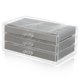 thumbnail image 2 of Organizador de joyas, caja para guardar pendientes y anillos, con cajones, transparente, para guardar joyas, para pendientes, anillos y pulseras, 2 of 7