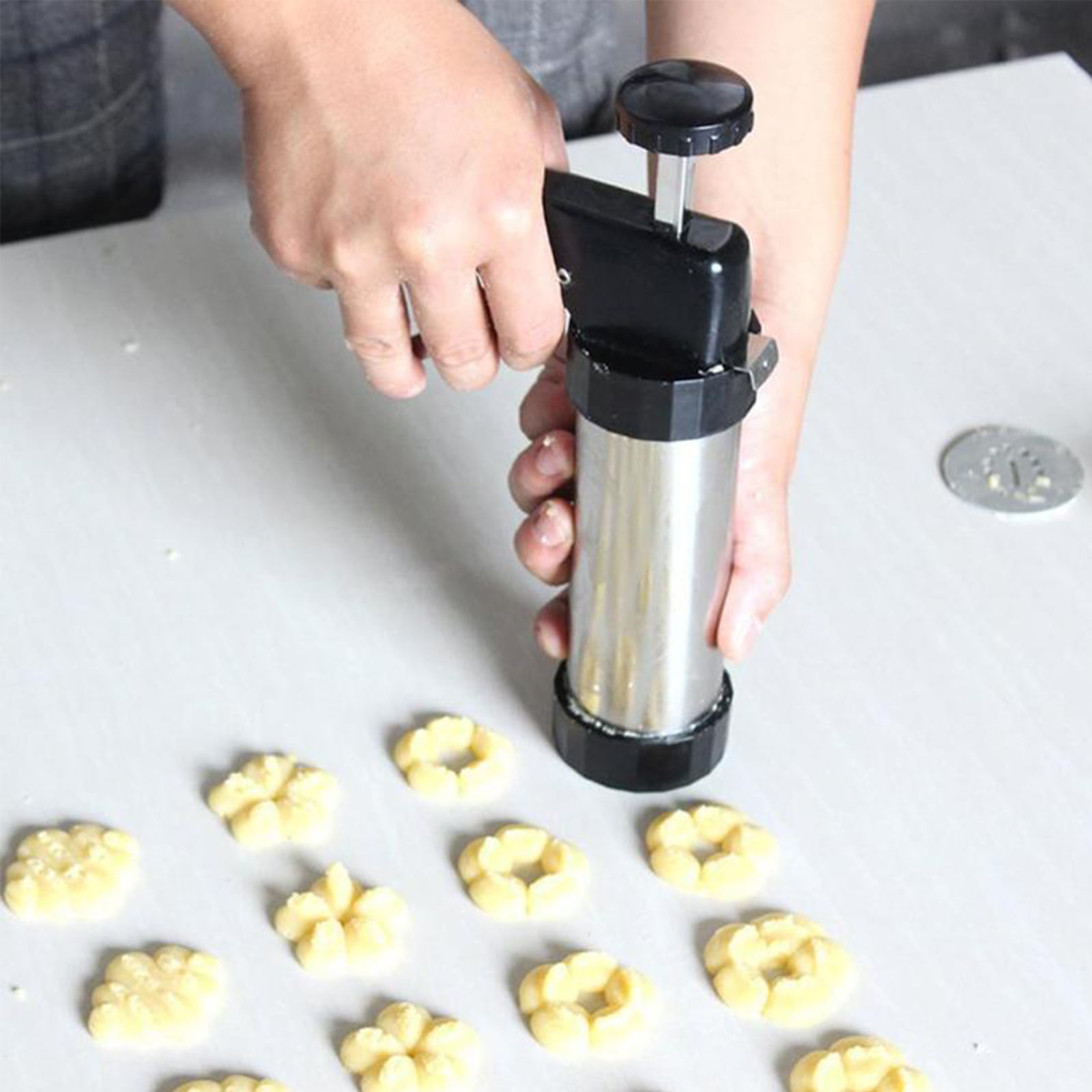 Pro Cookie Press & Icing Set Cookie Maker Biscuit Maker Cookie Stamp Press Gun 