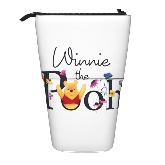 Estuche para lápices de Winnie The Pooh, bonito estuche para lápices de pie con dibujos animados, estuche para lápices, estuche para cosméticos, estuche para maquillaje y oficina.