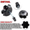 thumbnail image 4 of Nueva tapa de tanque de combustible de aluminio CNC Olym con válvula de ventilación para motocicleta de 50cc, 90cc, 110cc, 150cc SSR Pit Dirt Motor Bike, color negro, 4 of 5