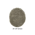 thumbnail image 2 of Better Trends 18"x20" Premium Toilet Lid Cover 100% Cotton Tufted Bathroom Rug Water Absorbent Reversible Machine Washable Beige - Lux Collection, 2 of 4