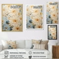 thumbnail image 4 of Designart "Blissful Mums In Soft Garden Colors I" Mums Floater Framed Canvas Art Print, 4 of 5