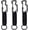 3 Pack Black, variant on Paracord Keychain Lanyard Woven key chain with Carabiner for Keys Flashlight Whistle Backpack for Men Women