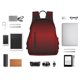 thumbnail image 4 of Disketp Red Geometric Mochila Ligera e Impermeable, Mochila de Día Resistente para Viajes, Senderismo y Uso Diario para Hombre y Mujer, 4 of 7