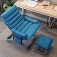 thumbnail image 4 of Fabric Leisure Office Chairs Simple Home Computer Chair Lazy Dormitory Folding Sofa Modern Backrest Game Chair Office Furniture My Lux Decor Round, 4 of 21