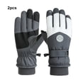 thumbnail image 4 of Youkk Warm And Comfortable Winter Gloves Stay Cozy In Cold Weather No-slip gray/white-Men, 4 of 6