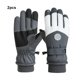 thumbnail image 3 of Monstrate Guantes de ciclismo para hombre Guantes de invierno impermeables con pantalla táctil sensible Guantes de invierno para hombres guantes y mitones gris/blanco-Hombre, 3 of 6