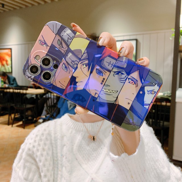 Naruto Phone Case iPhone 14 11 12 13 Pro Max Xr Xs Max 7 8 Plus Uzumaki Naruto Uchiha Sasuke Soft Cover Shell Men Women Giftsiphone 13 Gao Jinjia LED