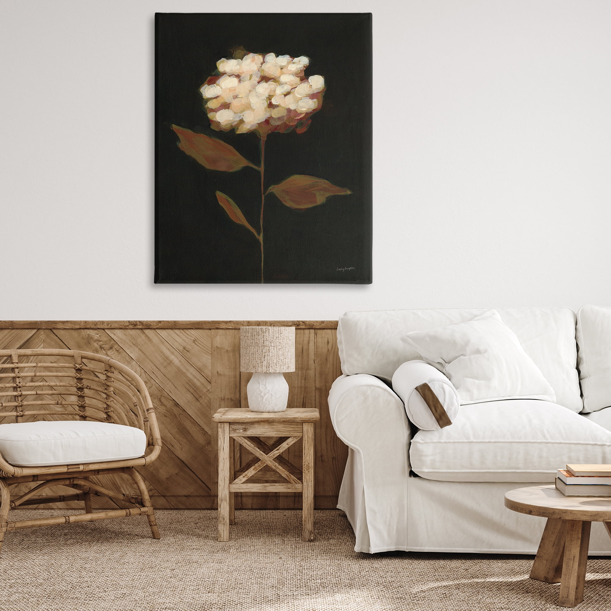 Stupell Industries Fade Into Fall Bloom Botanical & Floral Painting Gallery Wrapped Canvas Art Print Wall Art, 36 x 48