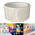 thumbnail image 3 of 2Pcs 32.8ft Sticky Ball Tapes for Gifts Party Birthday , Clear Milky, as described, 3 of 9