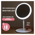 thumbnail image 2 of Led Light Makeup Mirror Storage LED Face Mirror Adjustable Touch Dimmer USB Led Vanity Mirror Table Desk Cosmetic Mirror ,Widely Use, 2 of 7