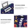 thumbnail image 5 of Kdxio Happy Mardi Gras Pattern Luggage Cover for Travel,Elastic and Durable,Fits 18-32 Inch,Anti-Scratch Suitcase Protector, 5 of 9