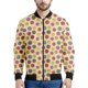 thumbnail image 3 of Chaquetas con estampado 3D de bolas de lana de colores para hombres y niños, sudadera de primavera y otoño, chaqueta bomber informal con cremallera, abrigo, 3 of 5