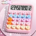 thumbnail image 3 of Mechanical Calculator Large LCD Display Big Round Button Cute Candy Colored Calcul G3270, 3 of 6