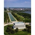 thumbnail image 2 of Highmith, Carol 20x24 Black Ornate Wood Framed with Double Matting Museum Art Print Titled - National Mall, Lincoln Memorial and Washington Monument, Washington D.C., 2 of 4
