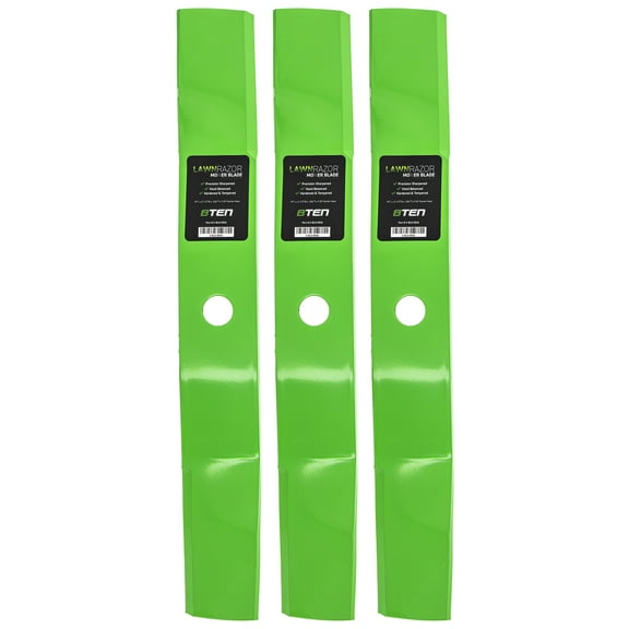 LawnRAZOR Medium Lift Blade for John Deere 727 M136195 3 Pack 810-CBL2256D