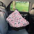 thumbnail image 7 of Renewold Panda Leaf Pink Baby Car Seat Covers Nursing Scarf Car Seat Canopy Shopping Cart Cover and High Chair Cover Protect Babies and Breastfeeding Mothers, 7 of 7