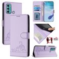 thumbnail image 2 of Motorola MOTO G40 FUSION/G60 Case ,Cat PU Leather Crossbody Lanyard Strap RFID Magnetic Wallet Compatible with Motorola MOTO G40 FUSION/G60 Cover, 2 of 5