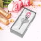 thumbnail image 4 of Rosa de cristal eterna preservada | Flor natural auténtica con luz LED | Regalo romántico para San Valentín, boda, aniversario o cumpleaños en caja de aleación rosa o azul, 4 of 6