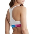 thumbnail image 2 of Women's Calvin Klein This Is Love Colorblock Unlined Bralette QF7253 Color: White With Rainbow Wb Size: MEDIUM, 2 of 4