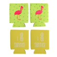 thumbnail image 1 of 2 Piezas de Neopreno de Piña Flamenco Hawaiano Puede Cubrir Festivales de Playa Carnavales Baoblaze Party Can Cooler, 1 of 8