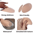 thumbnail image 3 of BIMEI 1-Pair Self-Adhesive Silicone Butt Pad Realistic Hip Pad Lifter Enhancer Padded Inserts Soft Reusable for Unisex Push Up Silicone Padding,Beige,Large, 3 of 6