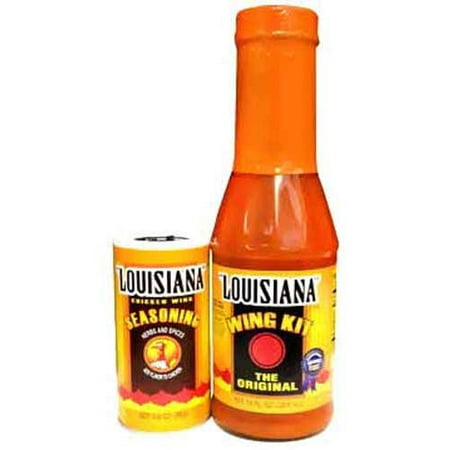 Louisiana Wing Sauce and Wing Sauce Seasoning, 12 oz and 3.25 oz