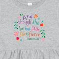 thumbnail image 4 of Inktastic She is Fierce Funny Shakespeare Quote Girls Baby Dress, 4 of 5