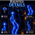 thumbnail image 6 of Spooky Grim Reaper Ghost Cascade Halloween Yard Light, Weather Resistant Outdoor Holiday Decor with Flowing Blue Spirit Light Effect to Create Realistic Haunted Scene for Lawn and Backyard, 6 of 6