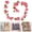 D, variant on Artificial Cherry Blossom Flower Vine Garland Hanging Wall Decor for Wedding Home Party Silk and Plastic Material Realistic Floral Swag Suitable for Doors Mirrors Fences Photo Props,A