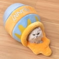 thumbnail image 3 of Honey Pot Cama pa mascotas pa gatos Cojín cómodo Perrera Nido Casa Cueva mir Cálido Cojín pa gato perros pequeños Colco Cama para gatos de interior, 3 of 7