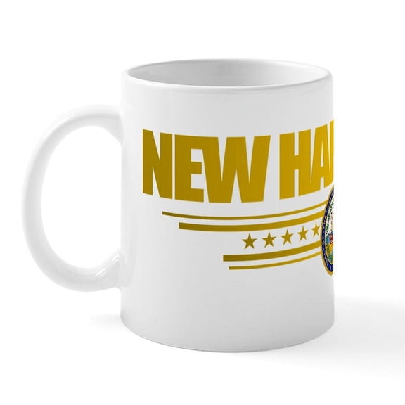 CafePress - New Hampshire Seal (Front) Mug - 11 oz Ceramic Mug - Novelty Coffee Tea Cup
