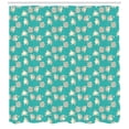 thumbnail image 3 of Ambesonne Bear Shower Curtain, Funny Animals and Bees, 69"Wx84"L, Turquoise Tan and Beige, 3 of 3